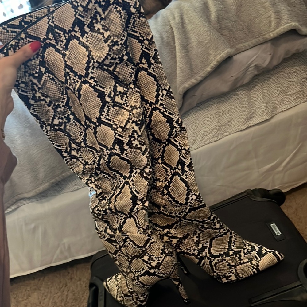 Snakeskin boots